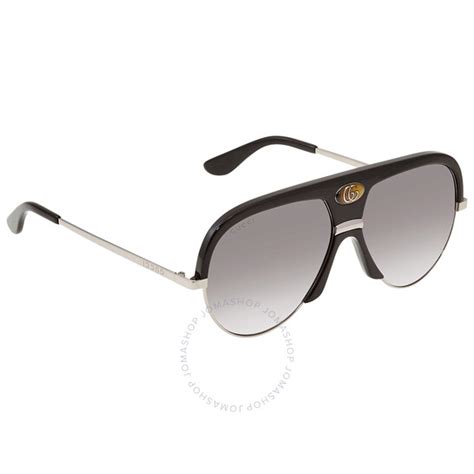 Gucci Grey Shaded Pilot Unisex Sunglasses GG0477S00259